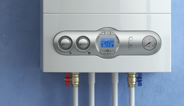 New gas home boiler
